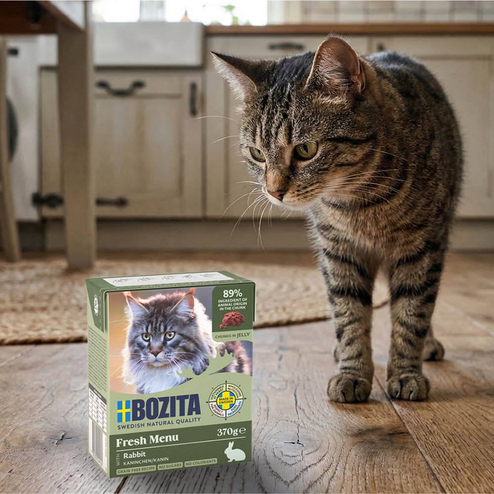 BOZITA Karma Mokra dla Kota Królik w Galarecie ZESTAW 9x370g